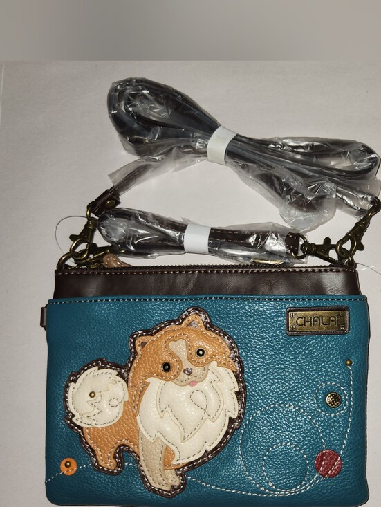 Chala Handbags - NWT Chala Dog Pomeranian Convertible Crossbody Bag